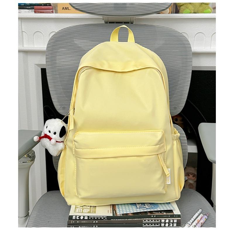 High-value Nylon Backpack for Female Students, Large-capacity College Style, Simple and Versatile Schoolbag, Ultra-lightweight New Model