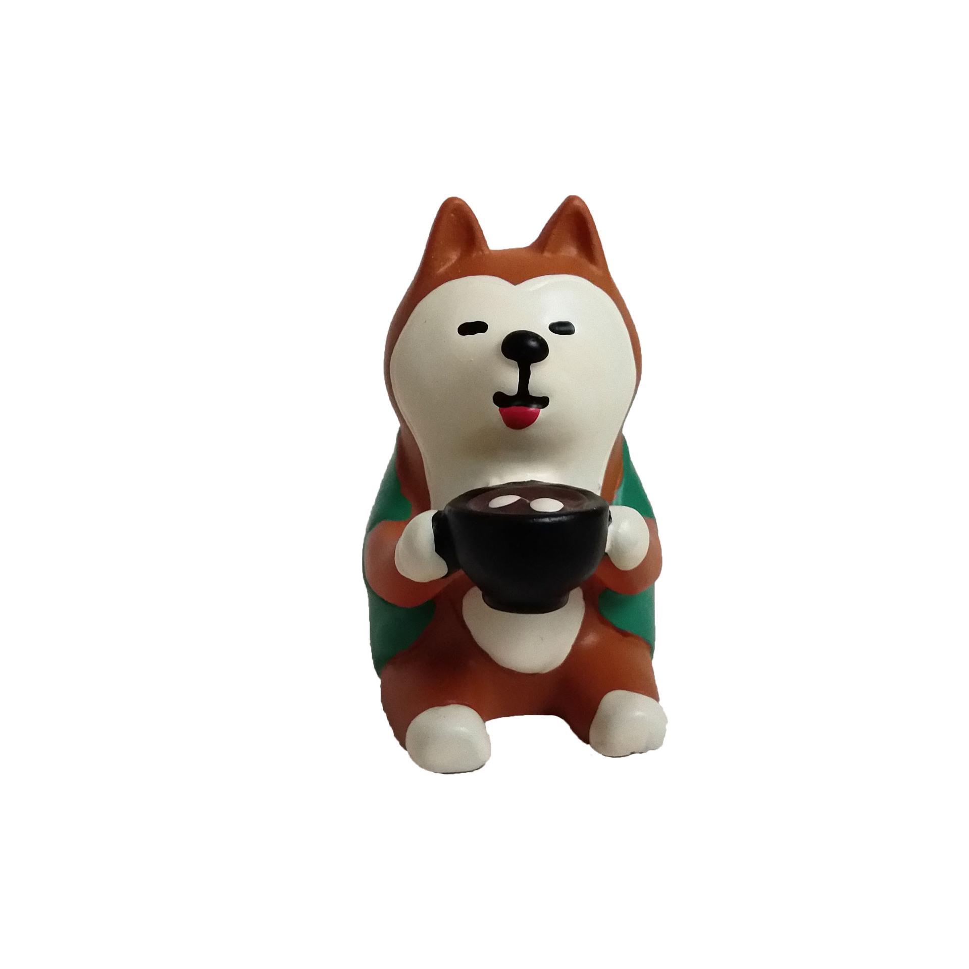 Shiba Inu Lucky Mascot Hand-Painted Resin Ornament