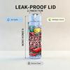 1PC Crawfish Season Slogan Art Print 750ml Color Plastic Sports Water Bottle Leakproof Flip Straw Lid Suitable for Sports Office Home Use