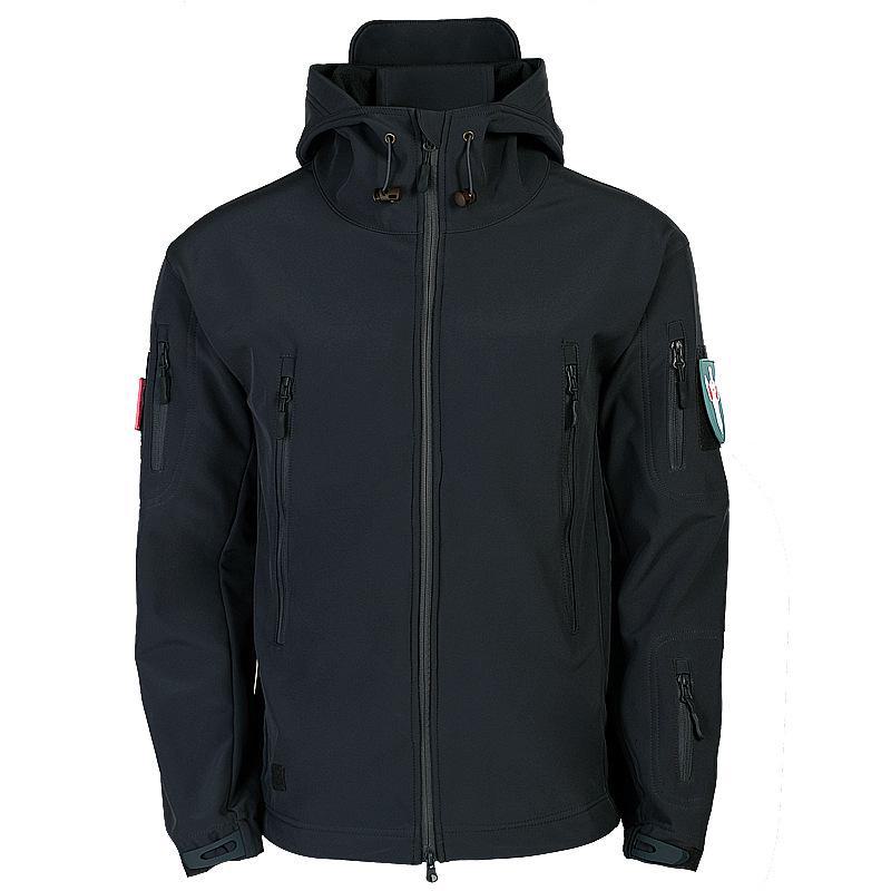 Men's 3-in-1 Tactical Soft Shell Jacket - Thickened, Windproof, Warm.
