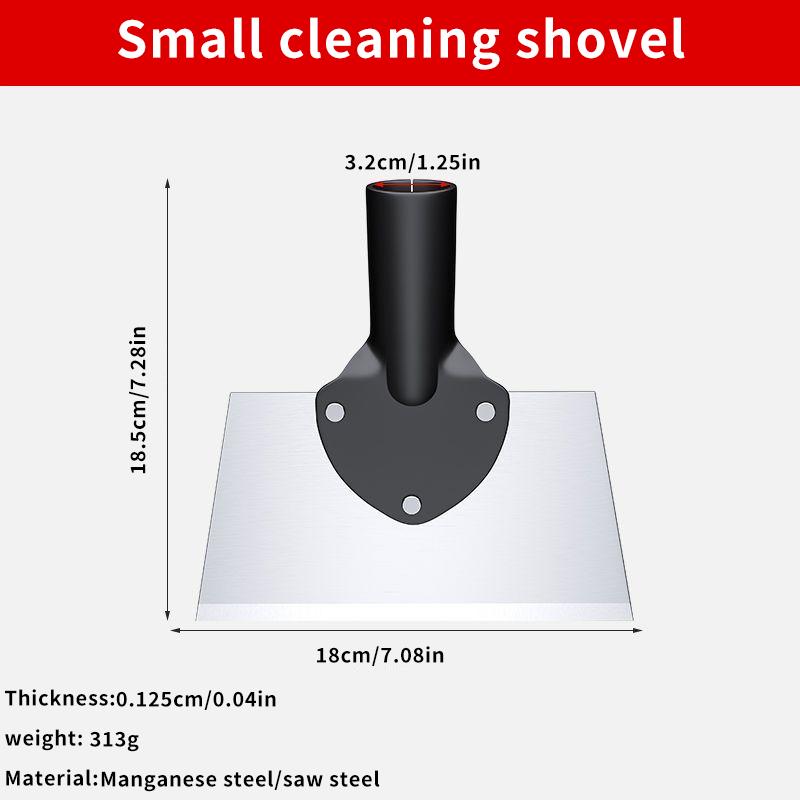 

Stainless Steel Weeding Shovel – Multi-Purpose Outdoor Garden Tool For Ice Removal, Planting, Digging, And Cleaning Shovel head 180mm