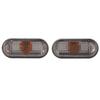 Pair of Side Indicator Light Housing Long Lifespan Scratch Resistant 1J5949117 Replacement for Seat Arosa Smoked Black