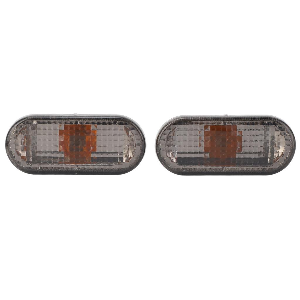 Pair of Side Indicator Light Housing Long Lifespan Scratch Resistant 1J5949117 Replacement for Seat Arosa Smoked Black