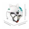 Children's CatEar Helmet Hard FastRelease Buckle Child Gear Dinosaur Wht Clear