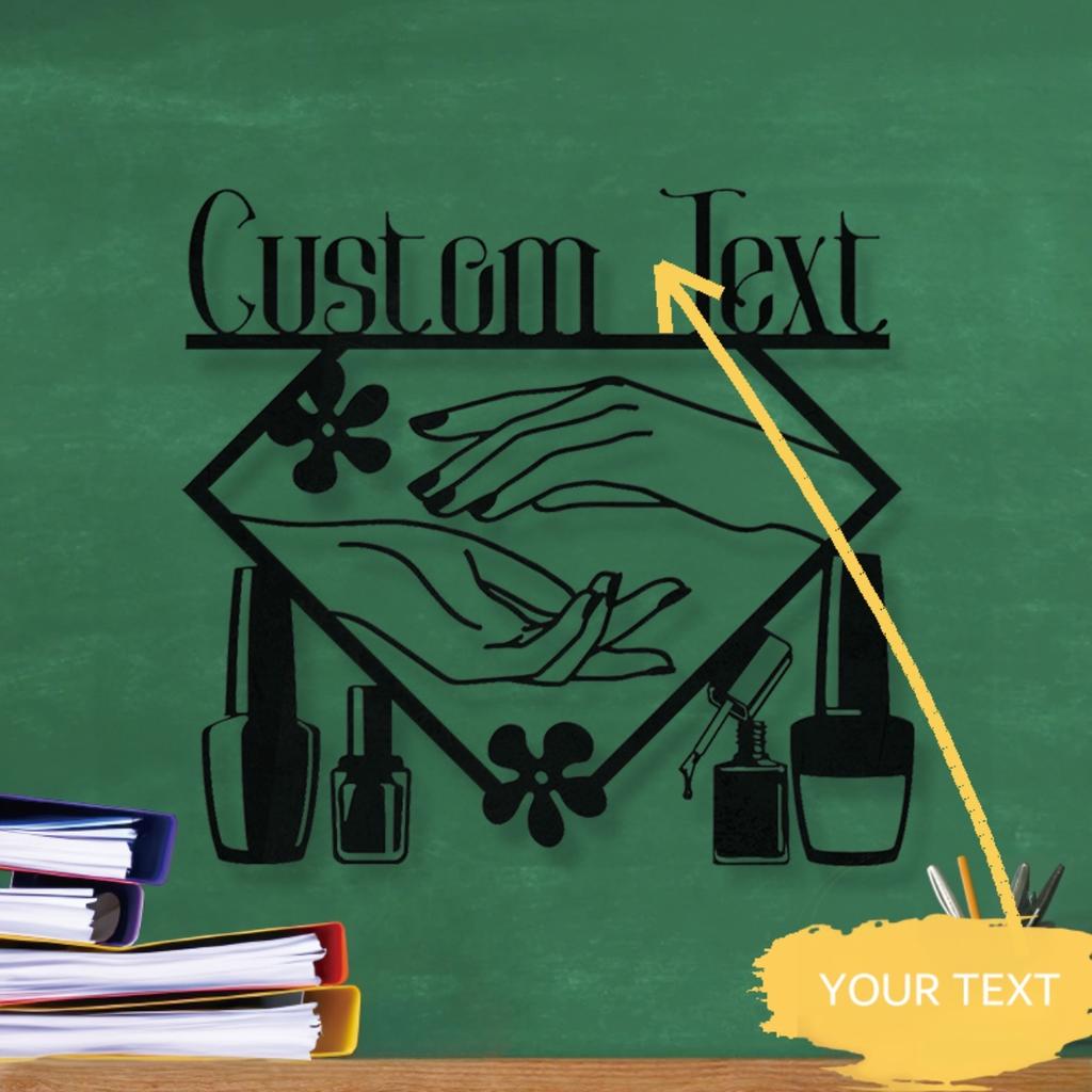 Retro Metal Wall Art for Salon - Nail Beauty Sign Home Decor, Unique Durable Gift