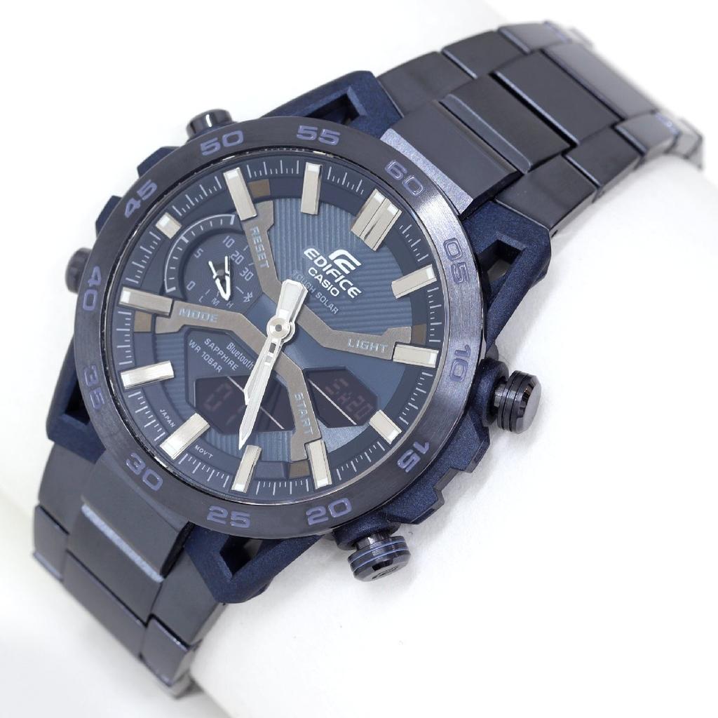 Casio EDIFICE Cool Blue Tough ECB-2000YCB-2AJF Watch, Bluetooth, Solar, Quartz, Men's
