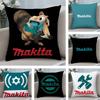 Cool Funny M-Makitas Pillow Case Short Plush Double-sided Print Square Throw Pillow Covers Sofa Home Cushion Decor