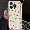 Colorful Paint Heart Pattern Shockproof Phone Case for Xiaomi Redmi Note 14 13 12 11 10 9 8 7 Pro Anti-Slip Soft TPU Cover