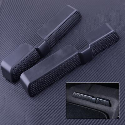2pcs Black Rear Seat Air Condition Vent Outlet Dust Protector Cover Trim Fit For VW Tiguan 2017 2018