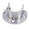 Thickened Stainless Steel Clothes Curtain Rod Round Tube Closet Wardrobe Clothes Rail Support Rod End Support Pole Flange