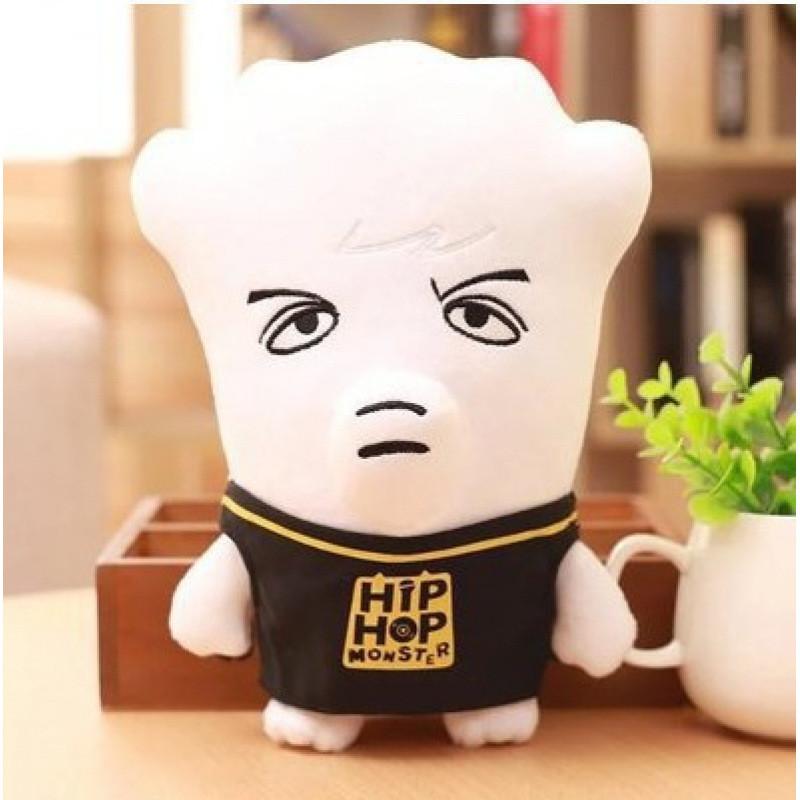 Iconic Boys Bangtan Plush Toy Figure Black Color Soft Material Home Doll Office