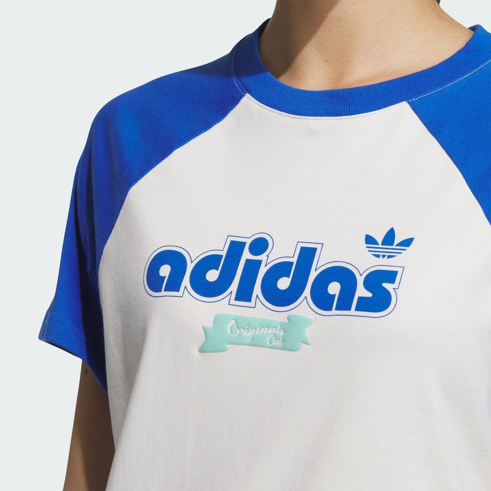 adidas Originals Casual Round Neck Pullover Fashion Short Sleeve T-Shirt Women T-Shirts White JM8006