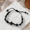[Minimalist Cross Bracelet] Handcrafted Adjustable Minimalist Stylish Bracelet - Charming Black Cross Stone Bead - Perfect for Everyday