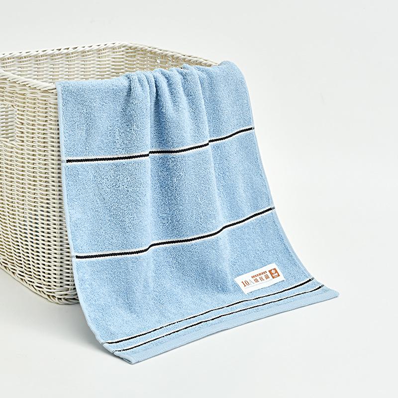 Jieliya Antibacterial Pure Cotton Face Towel, Soft & Thin, Solid Color, Adult Use