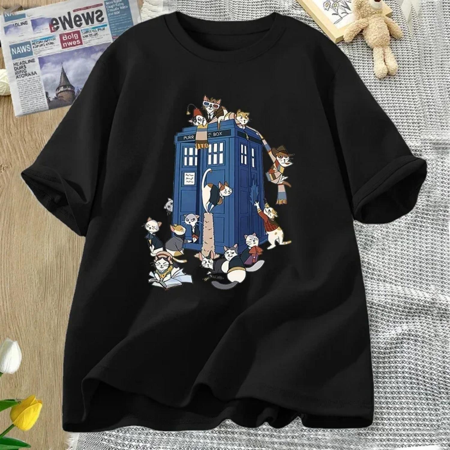 cotton t-shirts women men funny cat t shirt casual short sleeve tee shirt harajuku summer tees Woman clothes cotton S