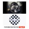 1PCS Car Steering Wheel Center Panel Car Sticker Night Jack For MINI Cooper R50 R52 R53 For Mini Cooper Interior Accessories