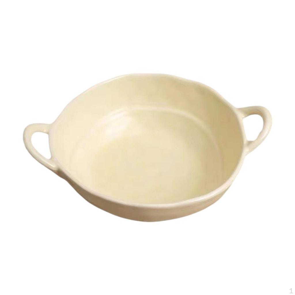 Ceramic Bowl for Salad and Fruit with Handle Home Events