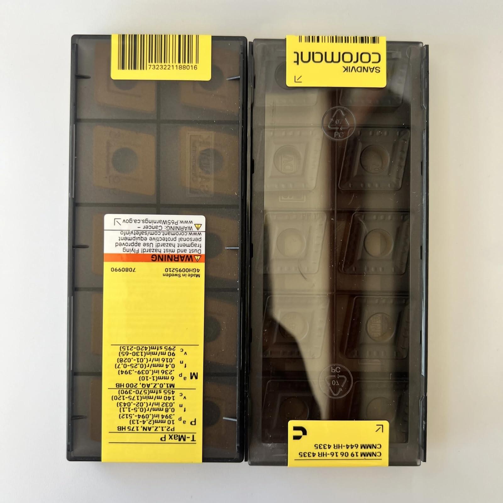 

Original Sandvik / CNMM190616-HR 4335 CNC lathe carbide blade tool 10 Pcs