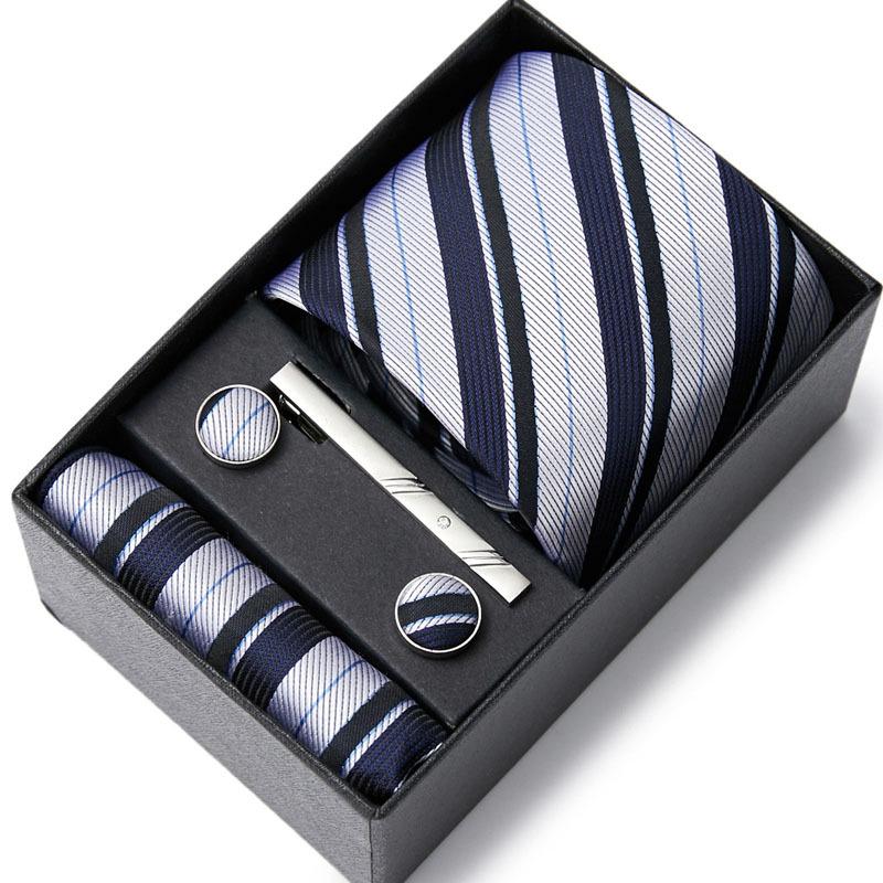 Men's Six-Piece Tie Set for Business and Weddings