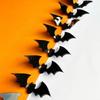 Halloween 3D Acrylic Bat Cake Topper Cupcake Decorations Reusable Spooky Flying Gothic Wedding Halloween Party Cake Accessories Decor