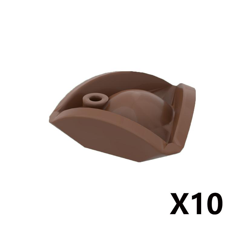 MOC Armes Médiévales Accessoire Briques Soldat Figurine Chapeau de Cow-boy Fusil de Chasse Arbalète Lance Armure Casque Masque Brique Jouet
