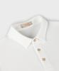 PANICALE Ivory Logo Short Sleeve Polo Knit