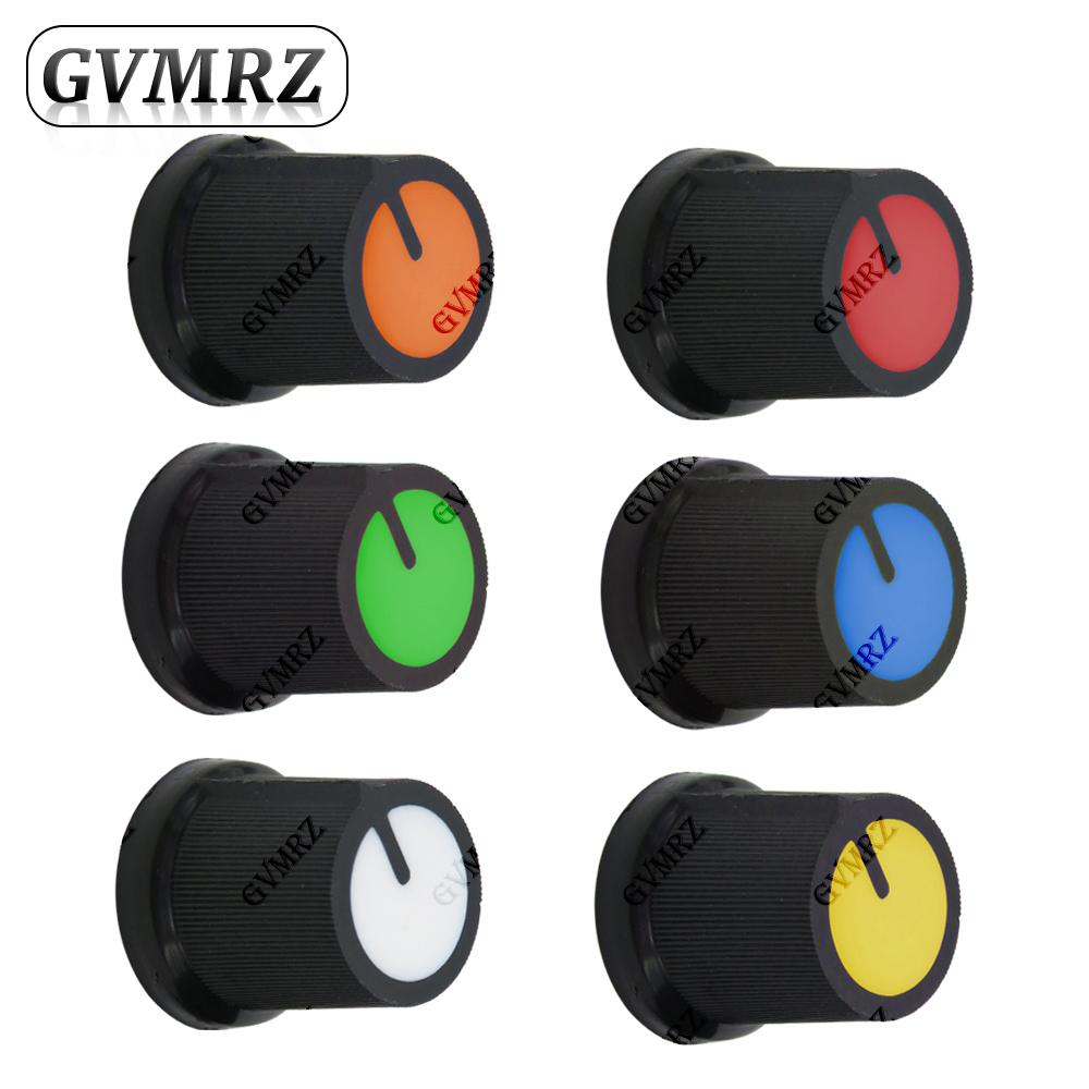 20PCS WH148 AG3 Potentiometer knob Cap AG3 Plastic knob Yellow Orange Blue White Red Green for Diameter 6mm
