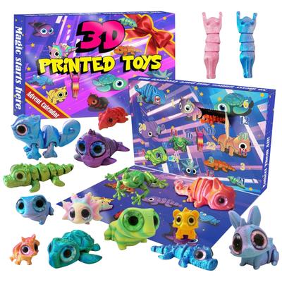 3D Printed Animals Toys, Figures Desk Pet, Christmas Advent Calendar For Kids, Birthday Gift For Boys And Girls, Party Favors, Including Dragons