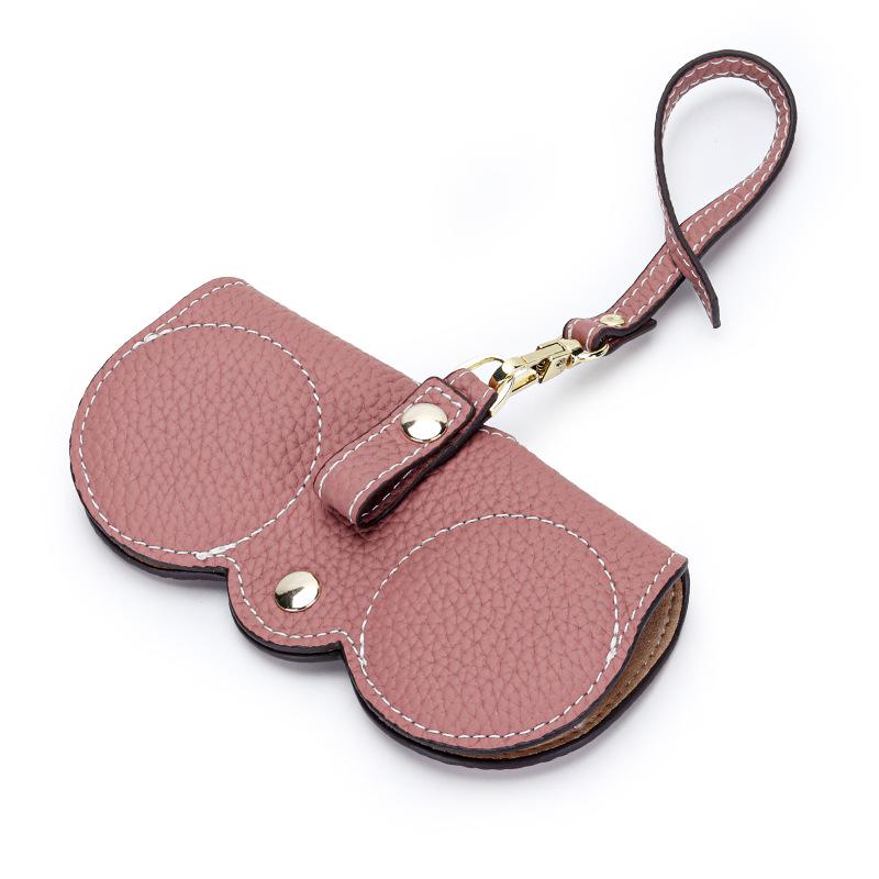 Women's Genuine Leather Sunglasses Case - Cute, Portable, New Ins Style Storage Bag