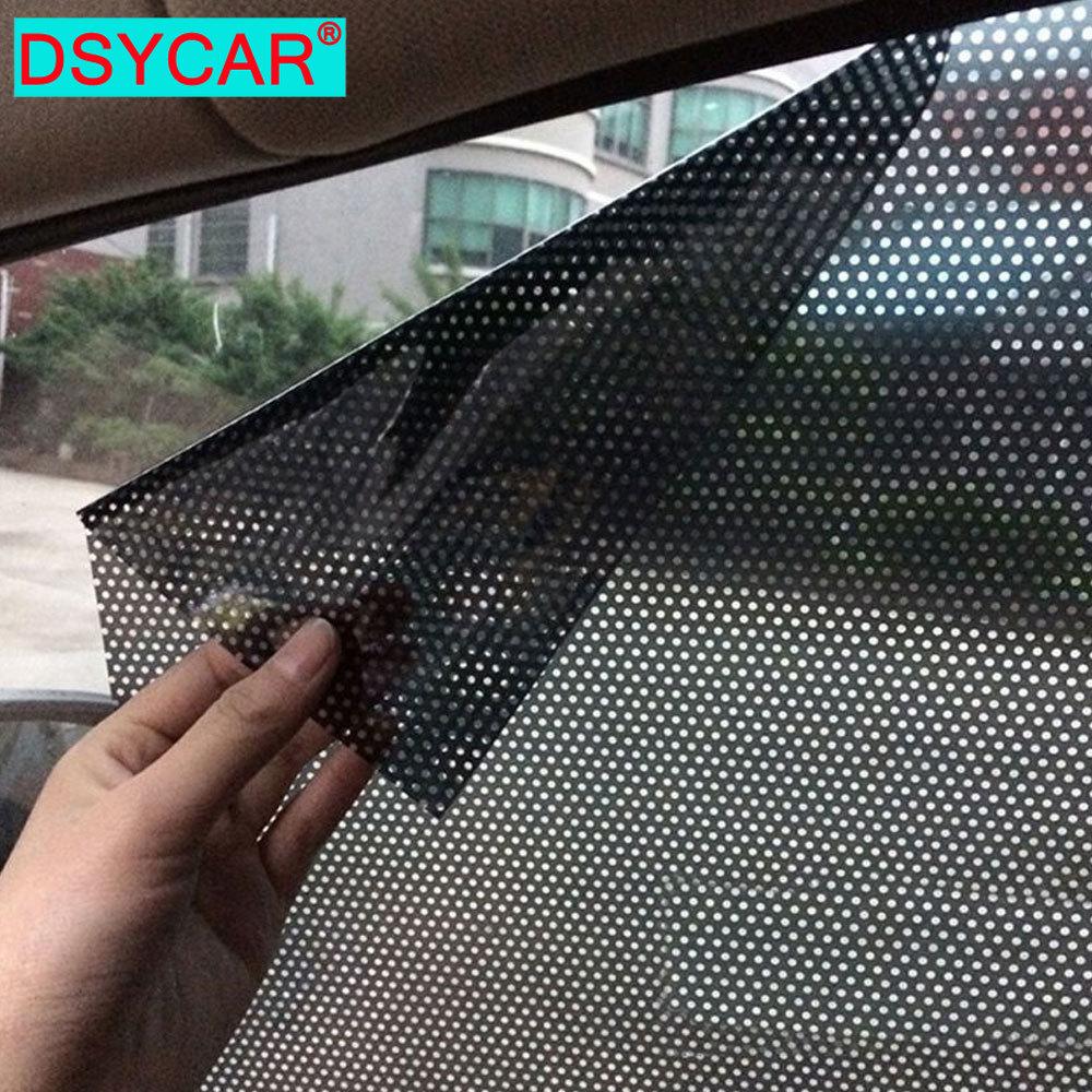 

DSYCAR 1Pair Модный автомобильный солнцезащитный козырек Наклейка Сетка Автомобиль Электростатические солнцезащитные наклейки Теплоизоляционная пленка Многоразовый экран