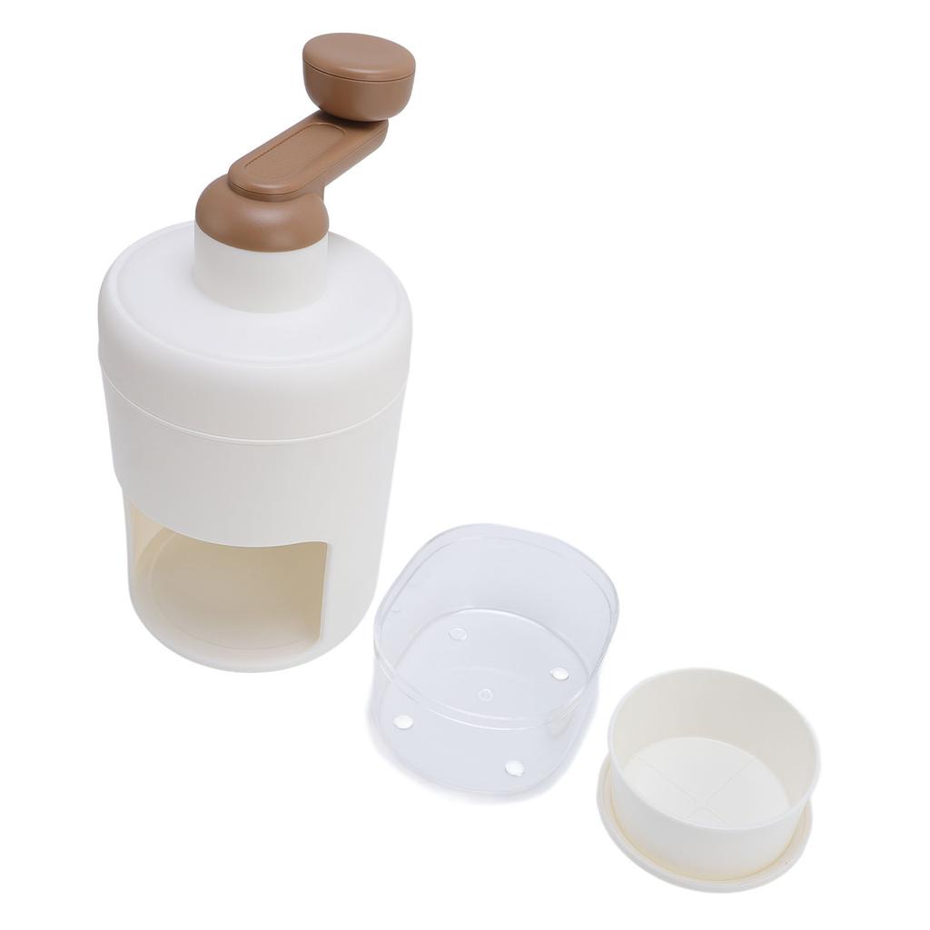 Hand Cranked Ice Shaver Portable 420 Stainless Steel Manual Snow Cone Machine Slushie Maker Ice Crusher Machine for Home Outdoor Commercial Use