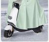 Thickened Electric Vehicle Poncho with Clear Dashboard, Double Brim, and Extended Length for Rainstorm Protection – Helmet-Compatible