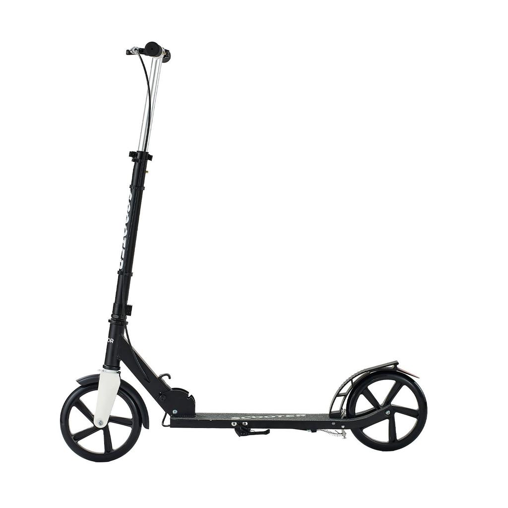 VEVOR Kick Scooter for Kids Ages 8+, Teens & Adults, 2-Wheel Toddler Scooter with Adjustable Height Handlebar, Wide Anti-Slip Deck