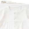 Cream de Coco with Yoke and Crotch for Newborns and Made in Two-Way All-in-One Snaps, 2-Way, Babies, Japan, 50-70cm (Knit Quilt, Autumn/Winter