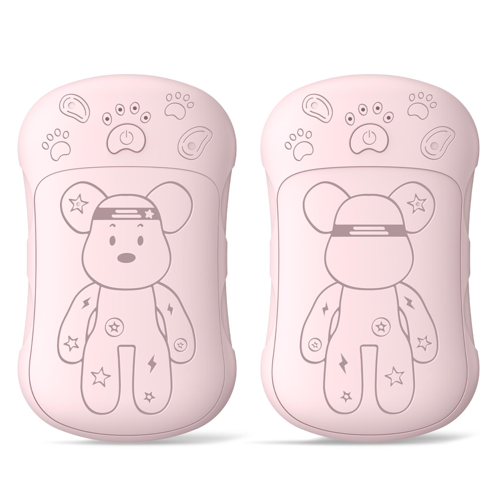 New Cross-Border Magnetic Hand Warmer, Two-in-One Split Design, USB-C Charging. A22-2 Fortune Bear Hand Warmer розовый