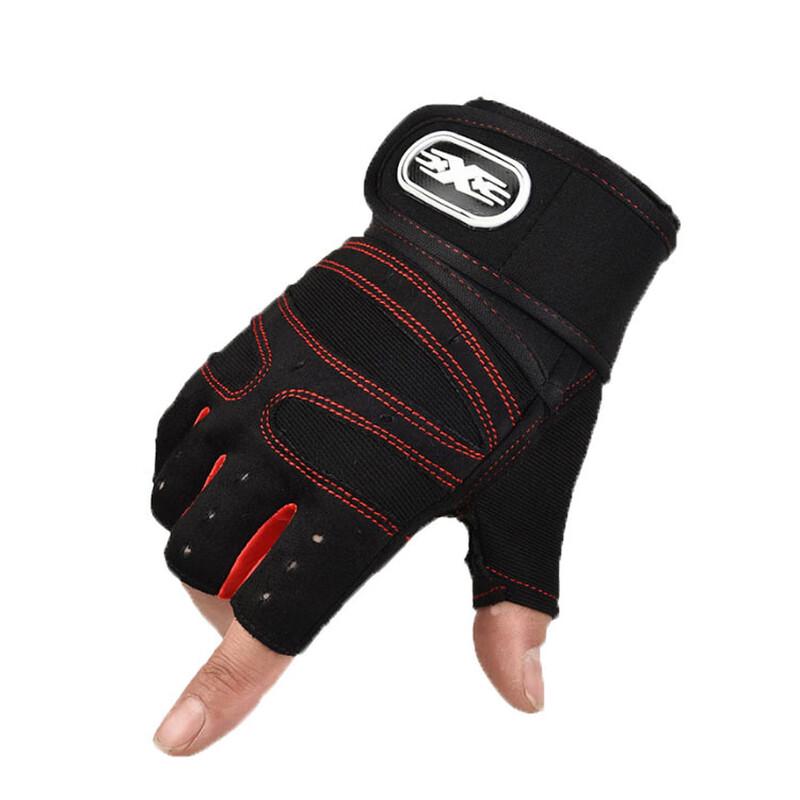 Maihanxin Unisex Outdoor Cycling Half-Finger Gloves L