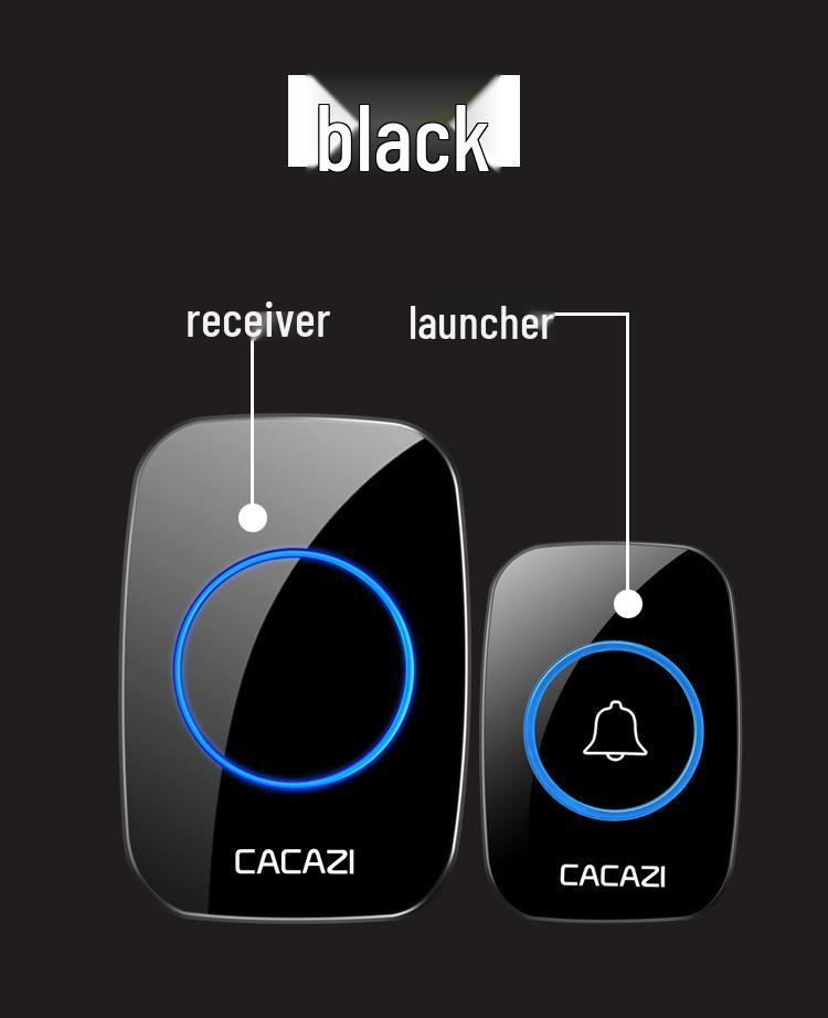 Waterproof Wireless Doorbell with Three Receivers and One Transmitter, Battery or DC Powered, No Plug-in Needed for Home Use.