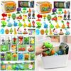 Plants Vs Zombies Childrens Toy Set With Storage Box 22 Pieces For Creative Play And Gift