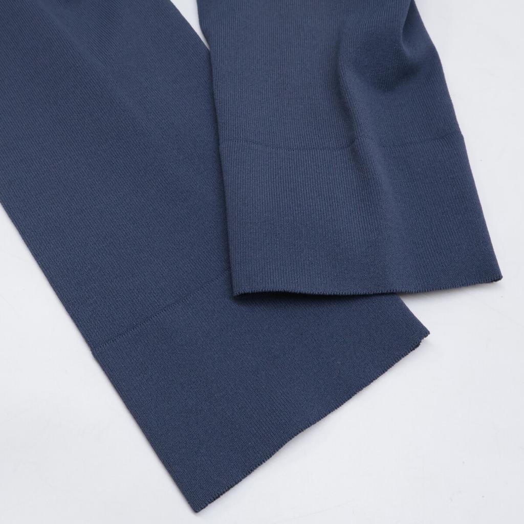 Salvatore Ferragamo 0718924 Navy Rayon x Nylon Gancini Charm Stud Design Cardigan tops M purpleUsed