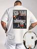 New Summer Style Unisex Knitted Fabric Front and Back Doublesided Print Slam Magazine Cover Print Suitable for Outdoor Life