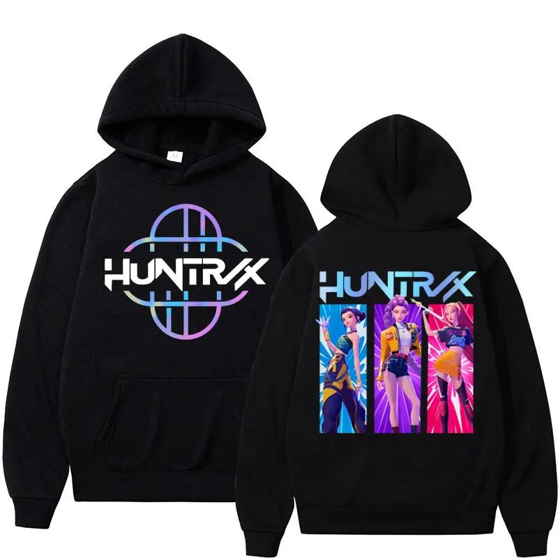Anime KPop Demon Hunters Printed Hoodie Fall Winter Women Men Casual Fashion Hip Hop Streetwear Y2K Fleece Pullover Sweatshirts