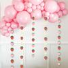 1PC New Fruit Strawberry Pineapple Paper Skewers Hawaiian Decoration Garland Children's Day Birthday Party Background Setup