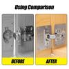 Cabinet Hinge Repair Plate Kits Kitchen Cupboard Door Hinge Mounting Plate with Holes Flat Fixing Brace Brackets Household Tools