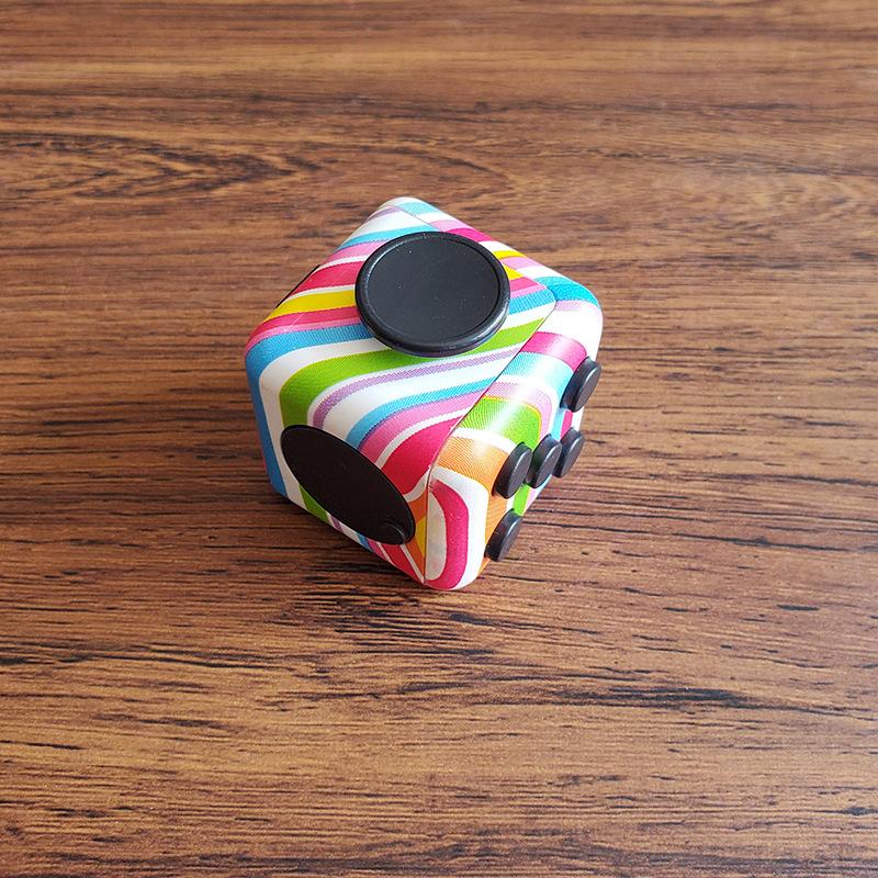 Adhd Autism Mini Decompression Anti Stress Relief Magic Finger Dice Fidget Cube Sensory Toys Kids Adults Decompression Vent Set