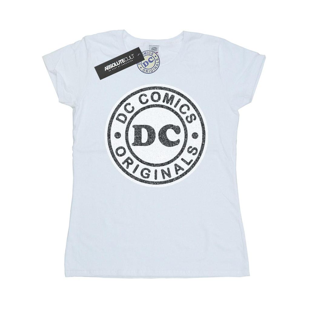 DC Comics Womens/Ladies DC Originals Crackle Logo Cotton T-Shirt