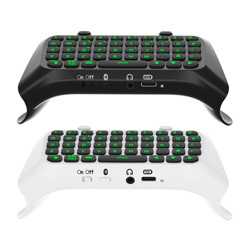 Controller Keyboard Bluetooth-Compatible Wireless Gaming Keypad Green Backlight Built-in Speaker for PS5 Elite Handle