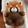 Morbidi Peluche Procione Giocattolo di Peluche Carino Morbido Cuscino Corpo da Abbracciare Dormire Giocattoli Soffici Decorazione Letto Bambini Ragazze Regalo