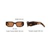 Prada Rectangle Sunglasses With Letter Engraving Unisex sunglasses Tortoise 0PR17WSFVAU2Z1