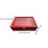 Clear Lid Wooden Box Construction Wood Jewelry Storage Multipurpose for Collectors, Hobbyists,