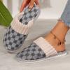 2024 nowe Zimowe Ciepłe Kapcie Kobiety Pary Domowe Antypoślizgowe Miękkie Buty Kobiety Komfort Płaski Obcas Domowe Kapcie Wsuwane Kobiety